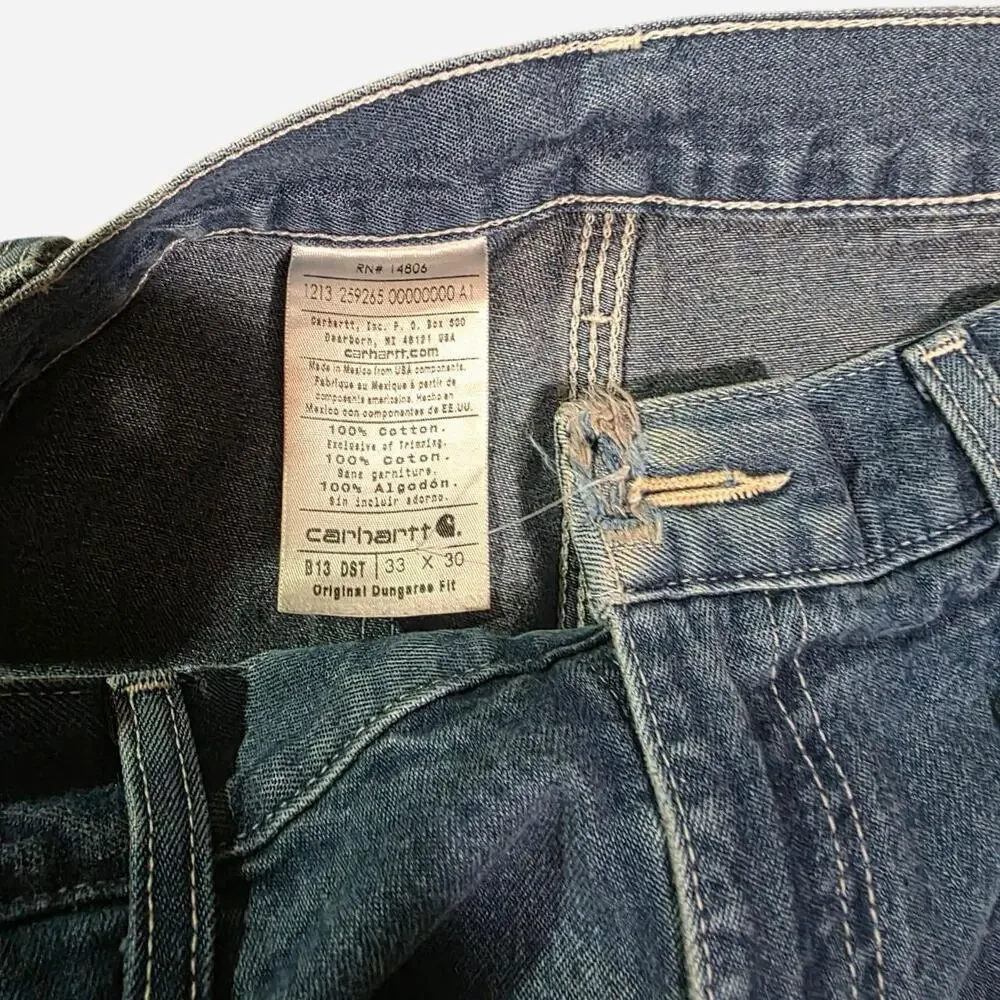 Vintage Carhartt Denim Blue Jeans (32x30)